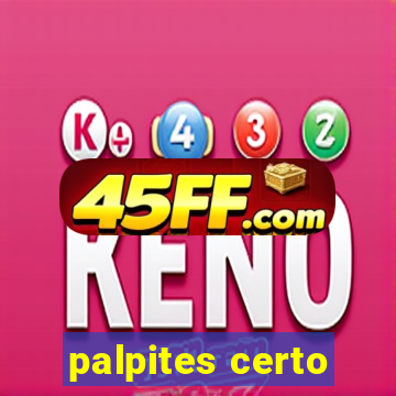 palpites certo